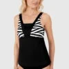Amoena Prothesen-Tankini-Oberteil Faro -Susa Verkäufe Amoena Tankini Top Faro 71623 schwarz weiss 01a 1280x1280