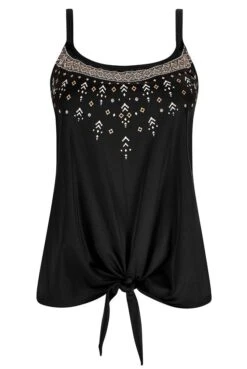 Amoena Prothesen-Tankini-Oberteil Mykonos -Susa Verkäufe Amoena Tankini Top Mykonos BL 71610 schwarz weiss sand 04 1280x1280