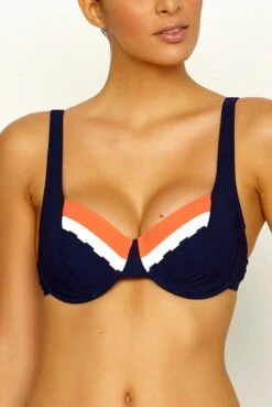 Bikini-Oberteil Orange Wrap